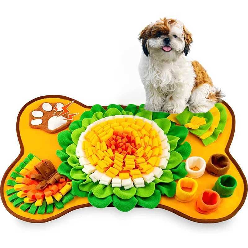 Pet sniffing mat training blanket interactive game toys dog feeding mat nose work puzzle stress relief X241213