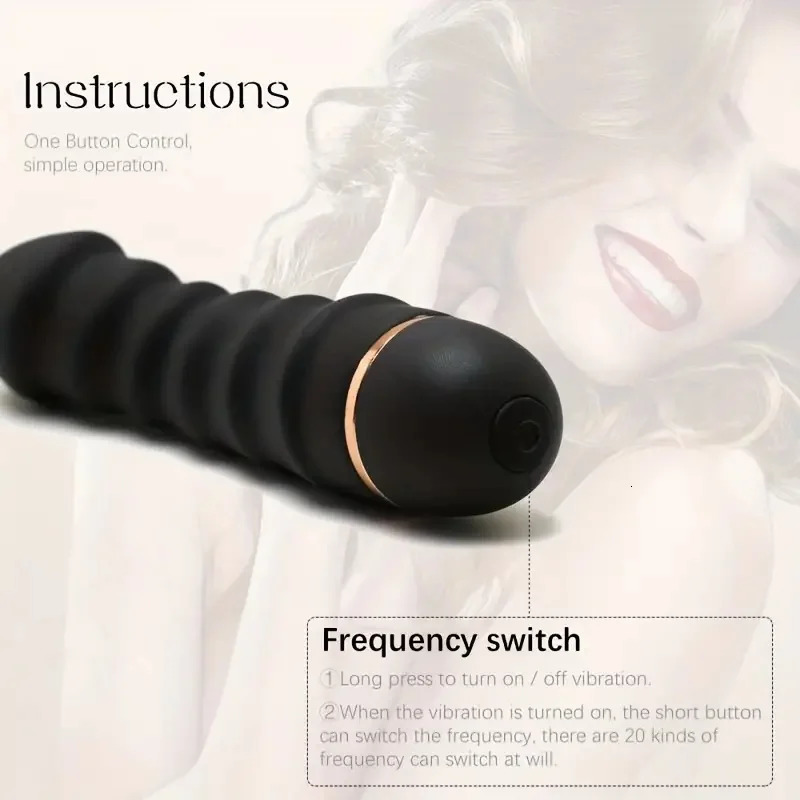 Wave Vibrator Female Masturbator Sex Massage Stick 20 Mode Adjustable Into Toy Masturbation Flirting Supplies 241213