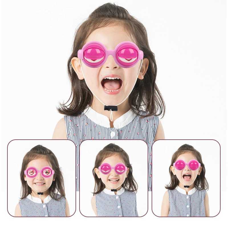 Sunglasses Funny Prank Glasses For Adult Kids Crazy Blink Eyewear Big Frog Eye Plastic Toy Accessories Halloween Props Christmas Gifts H241213