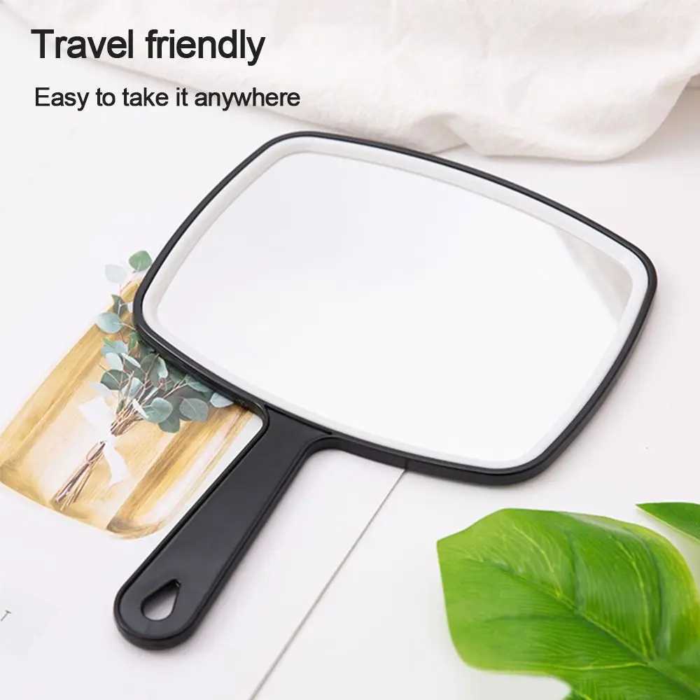 1PC Portable Magnifying Light Makeup Mirror Salon Style Handheld Folding Double Sided Vanity Mirror Travel Makeup ToolXJ241213
