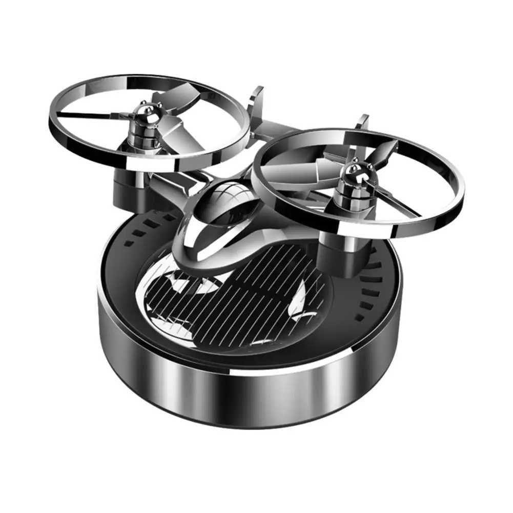 Solar Powered Rotation Heliter Solar Aroma Car Diffuser ener Alloy Aroma Fragrance Auto Air X6G8XJ241213