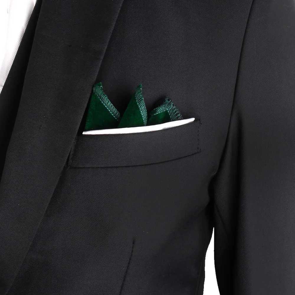 Velvet Pocket Square For Men Women Chest Towel Hanky Wedding Hankies Mens Suit Handkerchief Solid Pocket Towel For Gifts W241213