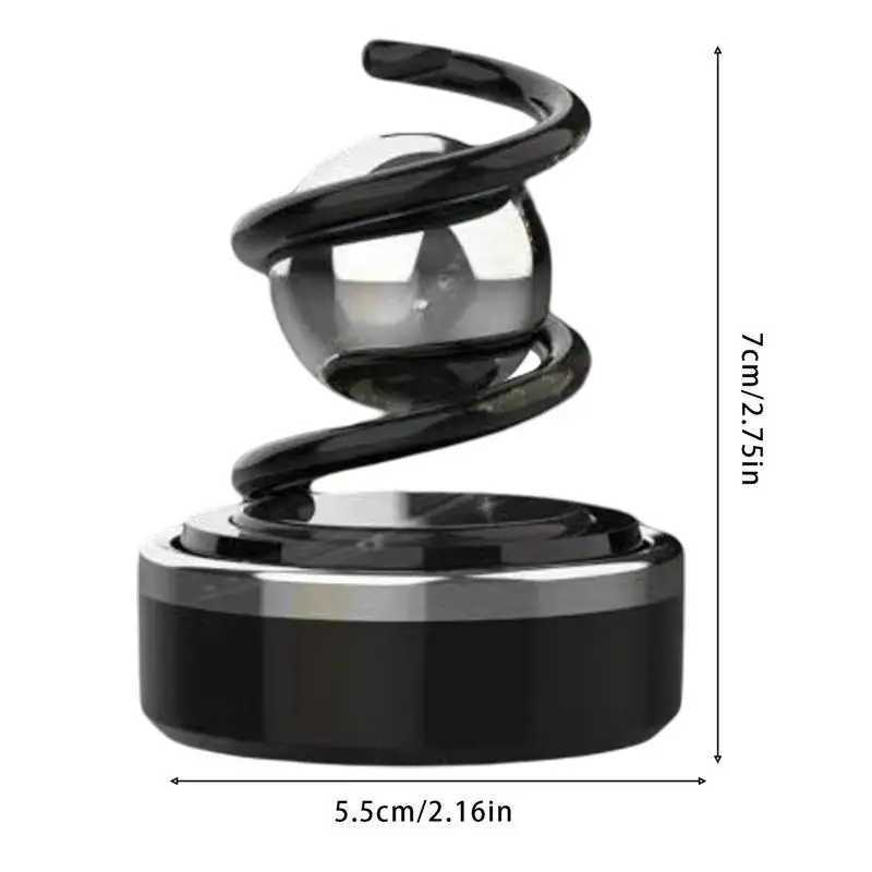 Car Solar Air ener Rotating Solar Powered Car Aroma Diffuser Car Fragrance Ornament With Spring Suspend BallXJ241213