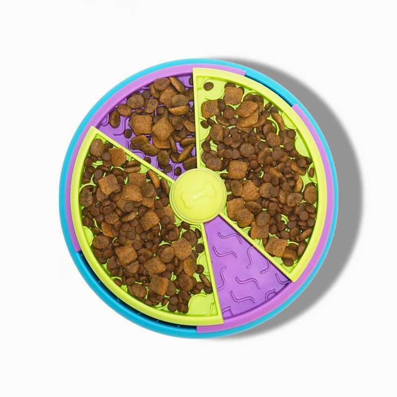 Dog Puzzle Toys Slow Feeder Interactive Increase Puppy IQ Food Dispenser Slowly Eating NonSlip Bowl Pet Cat Dogs Training Game X2412139