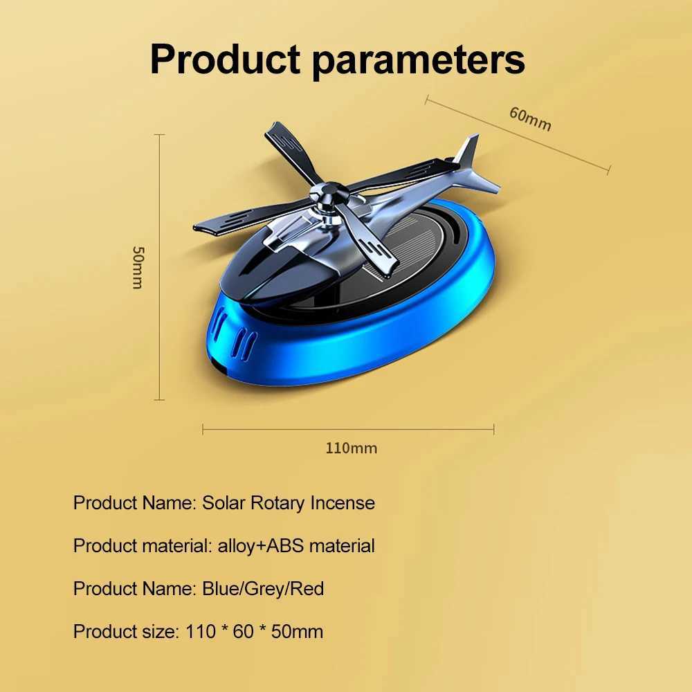 Alloy+ABS Solar Aroma Diffuser Car Air ener Automatic Rotation Dashboard Fragrance Heliter Auto Aroma OrnamentsXJ241213