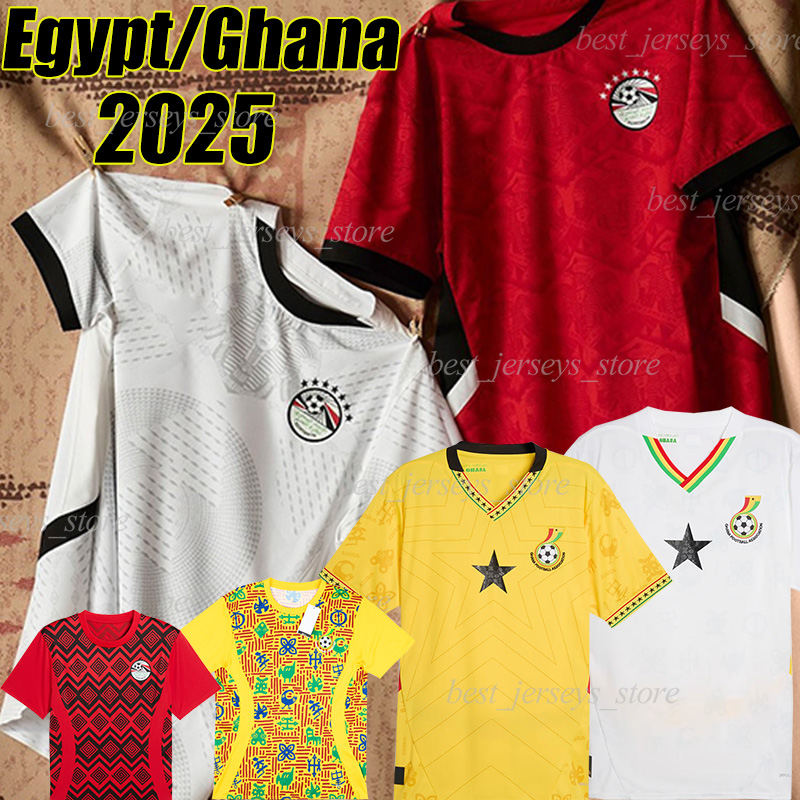 XXXL 4XL 2025 Egypt Ghana Soccer Jerseys J.AYEW FATAWU NUAMAH WILLIAMS SEMENYO M.HAMDI M.TREZEGUET M.MOHAMED MARMOUSH IBRAHIM fans player version football shirts