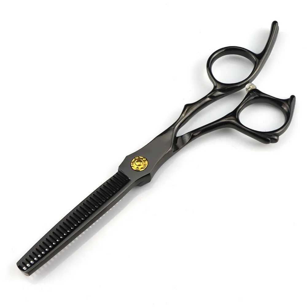 New Arrival Professional JP440C steel 6 Black cut hair scissors haircut thinning barber strong hair cutting shears hairdresser scissors Z241213