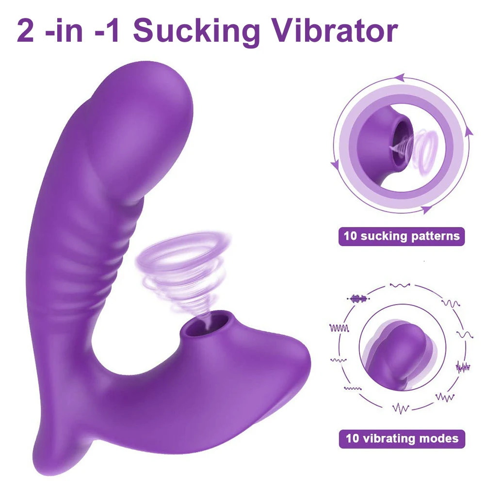 Clitoral Sucking Vibrator 10 Speed Vibrating Oral Sex Suction Clitoris Stimulation Female Masturbation Erotic Toys For Women 241213