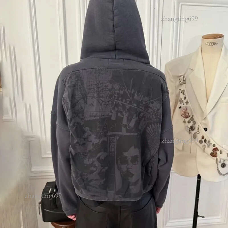 Autumn Winter Men's Hoodie Vintage Graphic Hooded