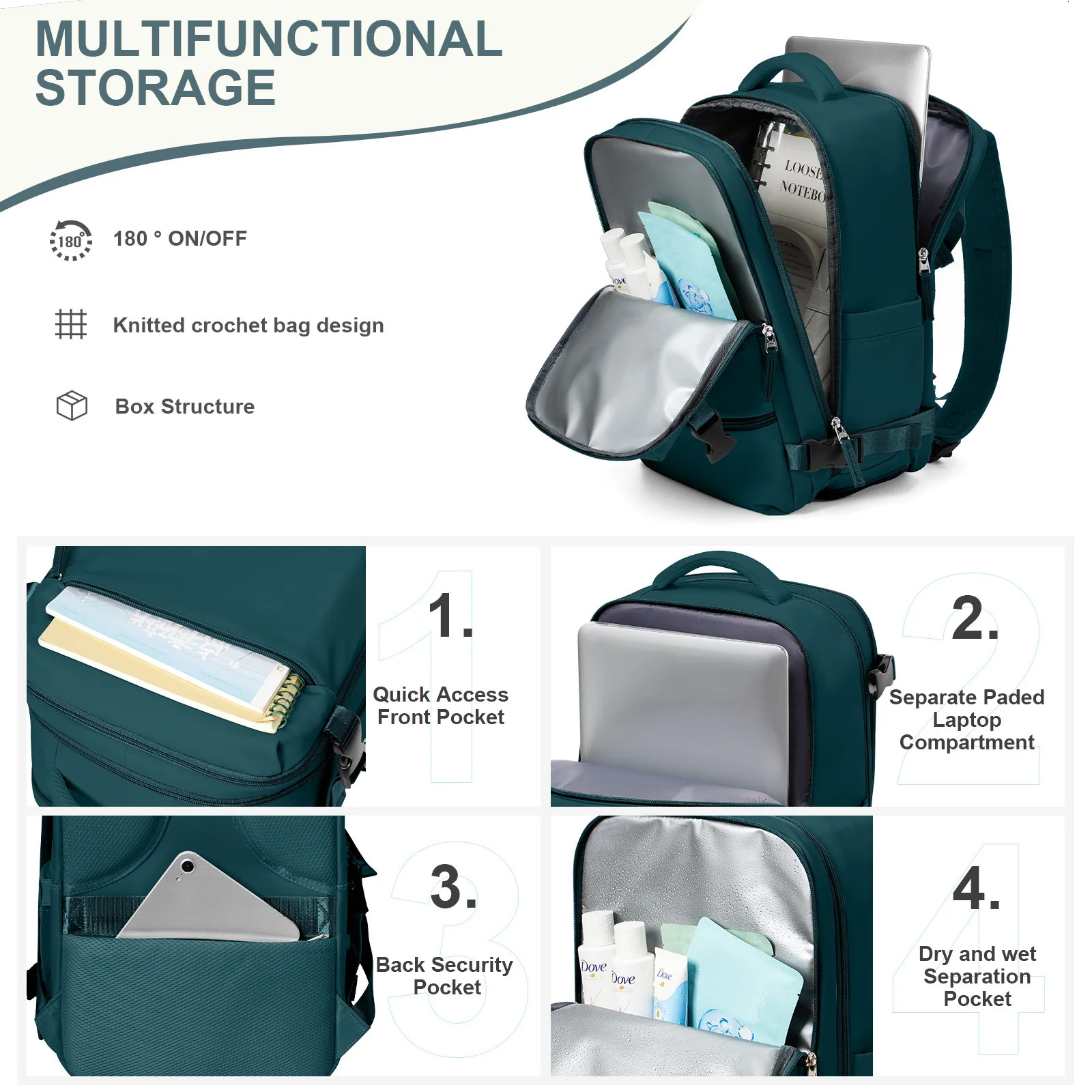 Waterproof Travel Backpack for Men Women Hand Luggage Ryanair Backpack 40x20x25 Cabin Bag 15.6 inch Laptop BackpackBussiness 241212