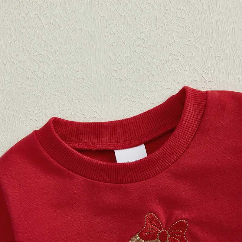 Pudcoco Toddler Girls 2Pcs Christmas Outfits Long Sleeve Gingerbread Sweatshirt + Tulle Skirt Set Baby Clothes 6M-4T W241213