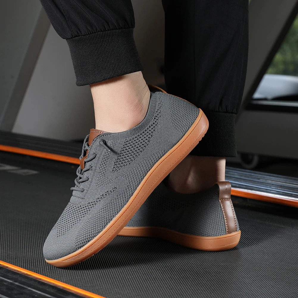 Wide toe shoes minimalist barefoot shoes unisex mesh breathable casual mens shoes comfortable outdoor walking sports shoes 241213