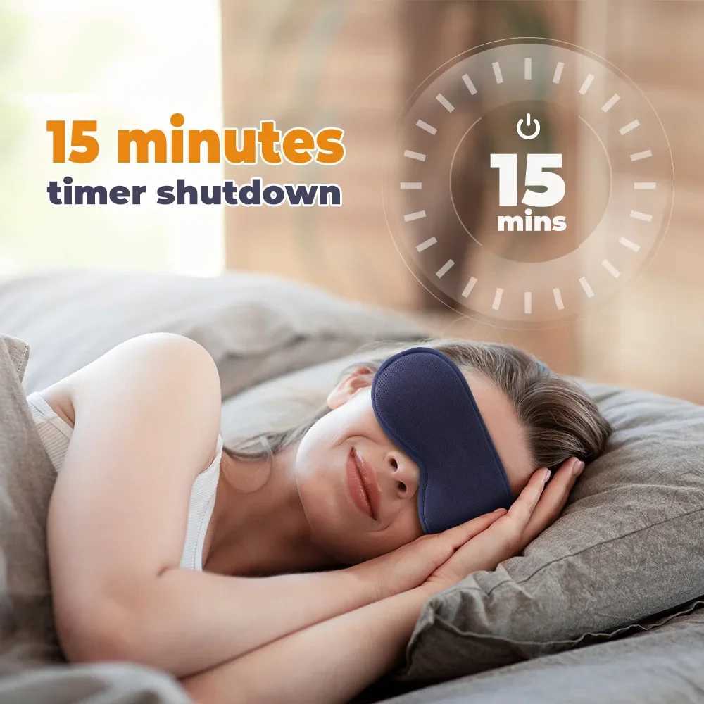 Electric steam eye mask vibration 3D massage constant temperature intelligent timed sleep relief wireless relief eye fatigue health W241213