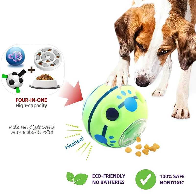 Benepaw Interactive Dog Toy Food Delivery Treatment Pet Giggle Ball Safety Dog Squeezing Puppy Puzzle Toy X241213