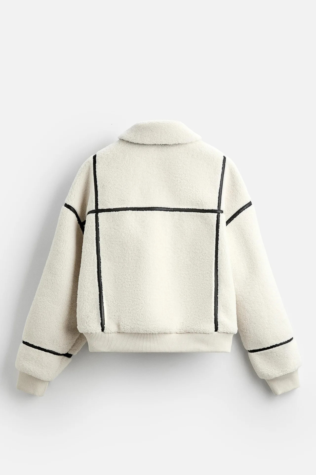 Winter lapel fleece lamb wool jacket men 241213