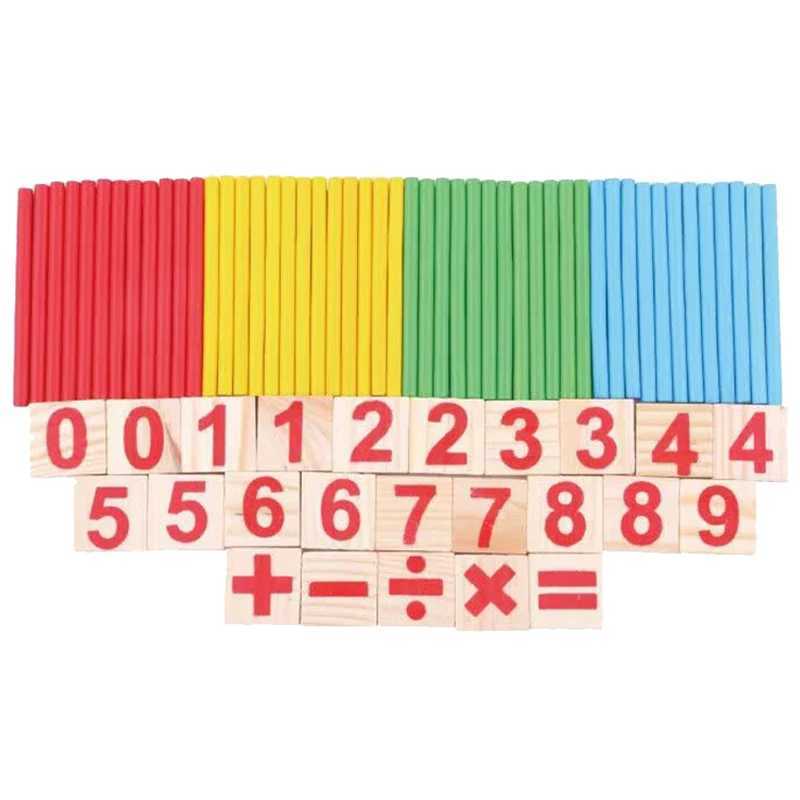Infant Montessori Arithmetic Toy Children Learning Early Education Puzzle Tools Counting stick Parent-child Games Kids TMZXJ241212