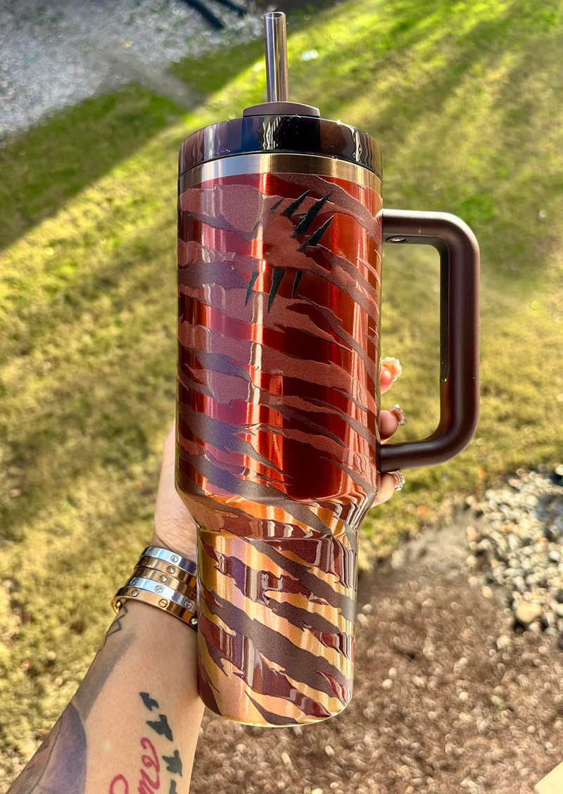 Tyla Wicked Love Shack 40oz Tumblers Chocolate gold Pink Flamingo Target Red Stainless Steel Valentines Day Gift Cups with handle Lid And Straw Car mu