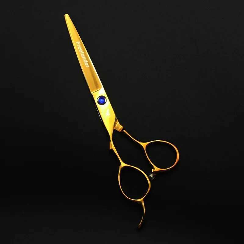 New Arrival Professional Japanese 440c Left Hand 6-inch Gold Clipper Barber Z241213