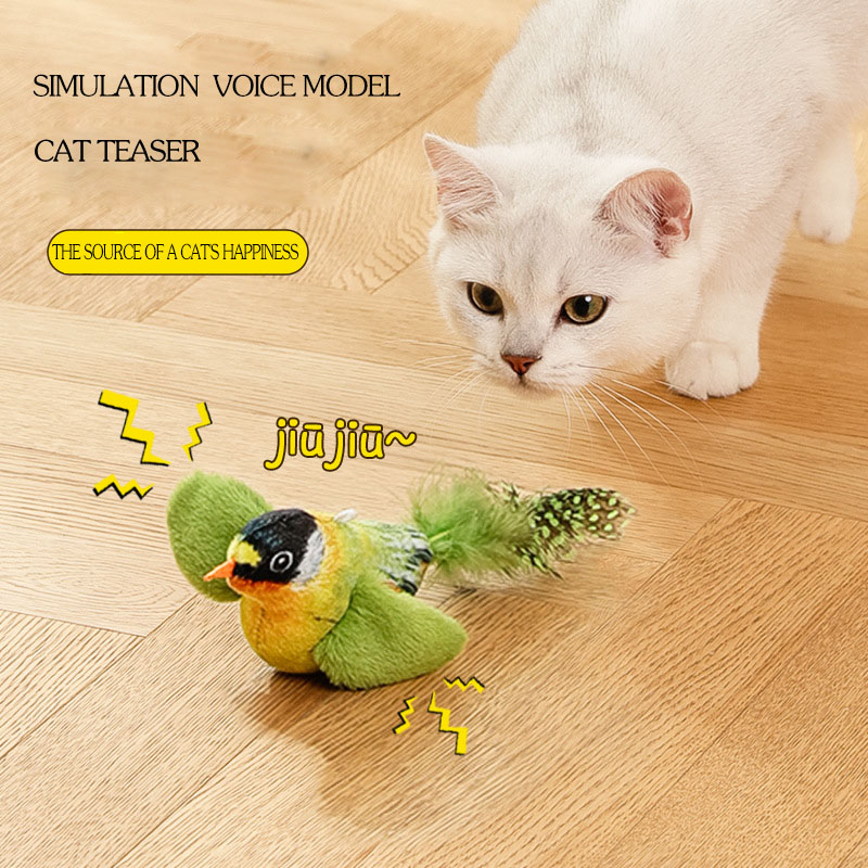 feathered birds for kittens to chew on, catstaying sticks, wholesale supplies New cat toys Sound Production