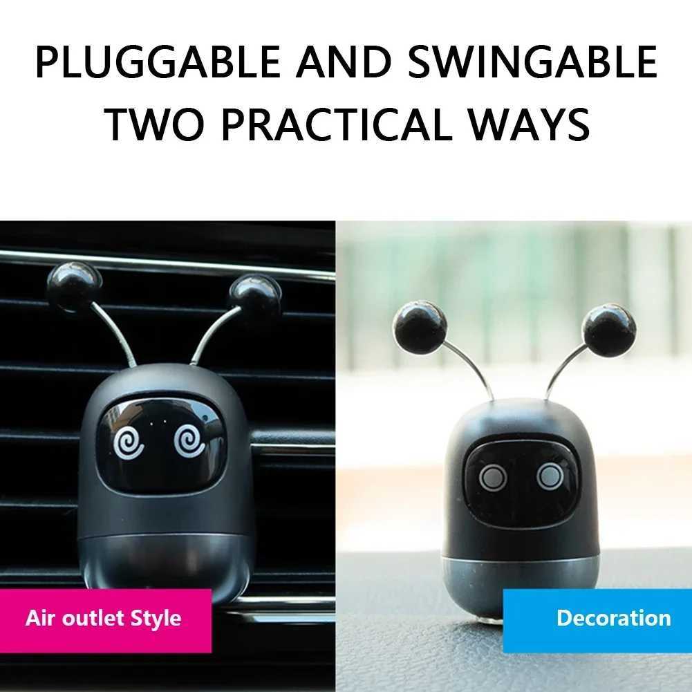 Car Air ener Auto Creative Mini Robot Air Vent Clip Parfum Flavoring Ventilation Outlet Aroma Automotive InteriorXJ241213