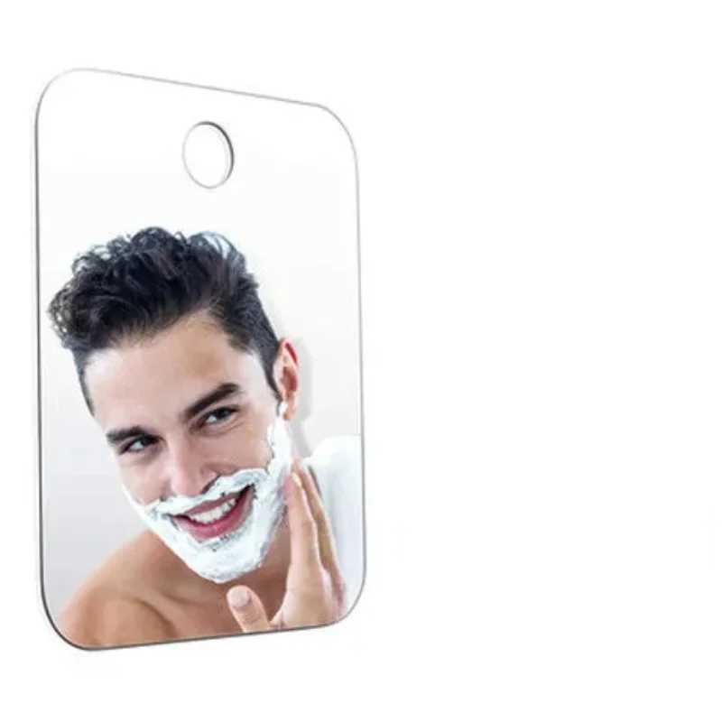 Sdatter Acrylic Makeup Mirror Bath Shaving Pocket Travel Makeup Mirror Women Hand Mirror Bathroom Face Shave Shower AccessoriesXJ241213