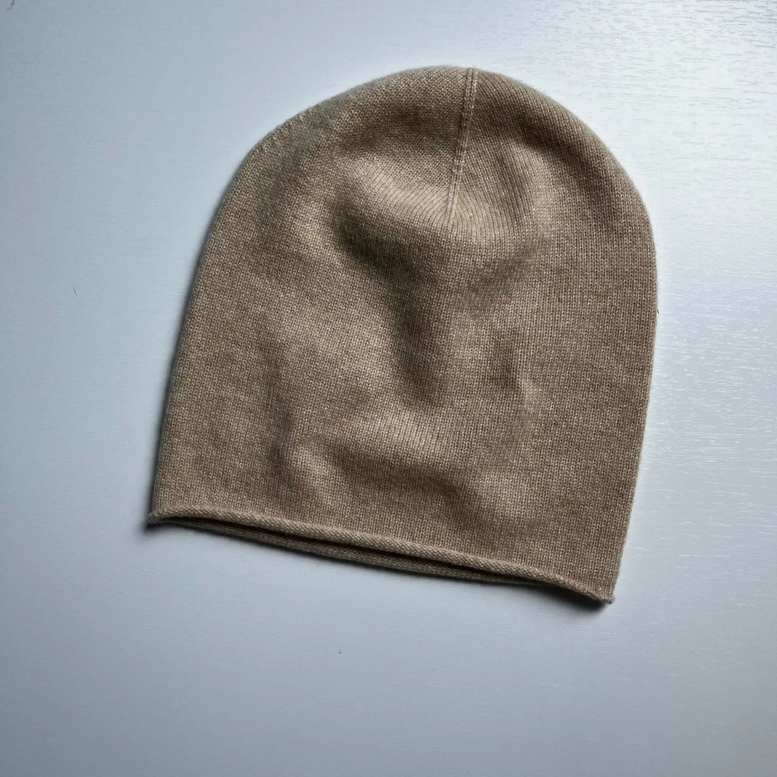 Pure goat cashmere hat fashionable Beanie Femle warm outdoor wool knitted soft casual hat mens unisex womens winter 241205