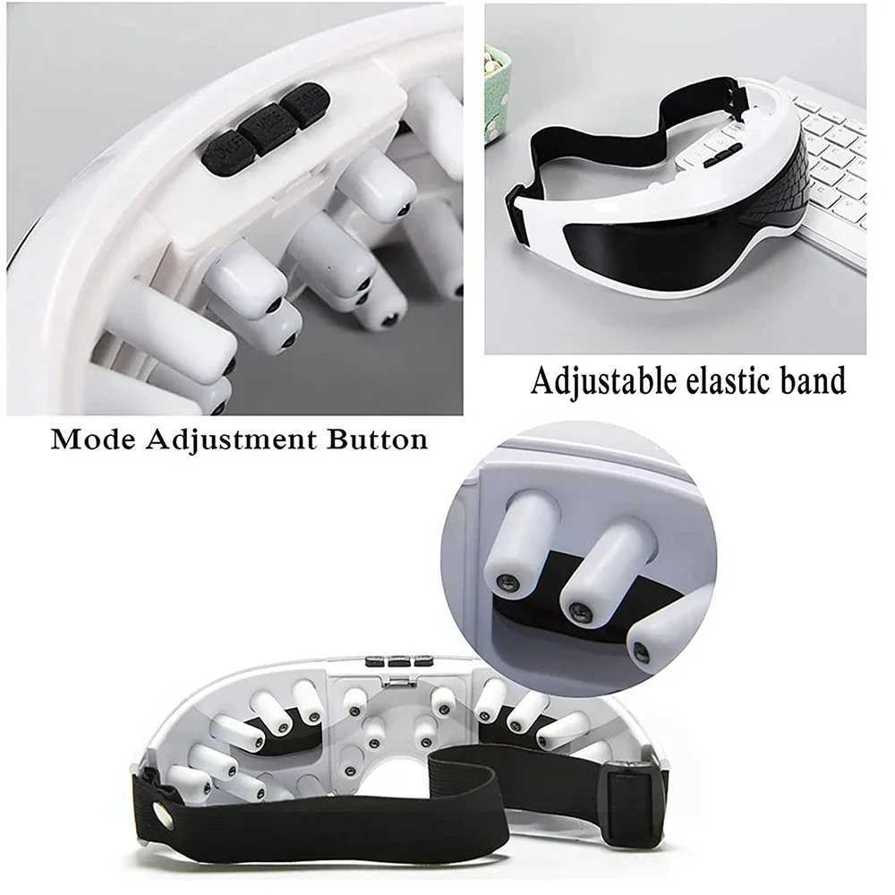 Electric eye massager face mask wireless migraine eye magnetic vision improvement front vibrating glasses health care W241213