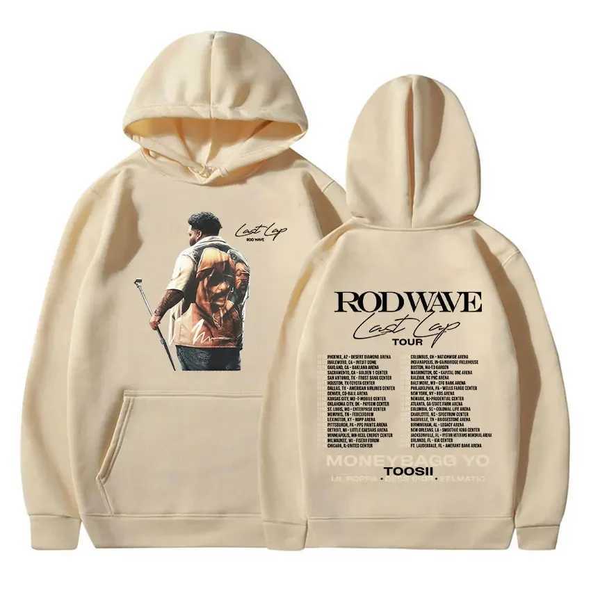 Singer Rod Wave Last Lap Tour 2024 Hoodie Mens Fashion Harajuku Oversized Sweatshirt Hip Hop Vintage Hooded Pullover Streetwear W241213
