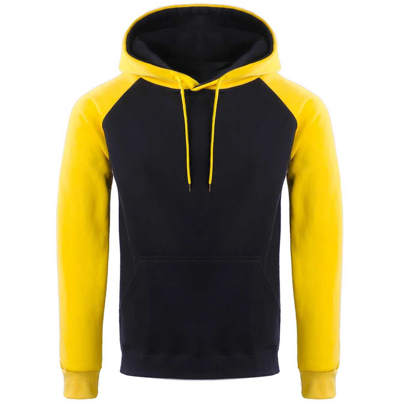 Red black Raglan patchwork hoodie loose oversized clothing autumn warm wool street hoodie personalized hoodie yellow gray W2425741213 2