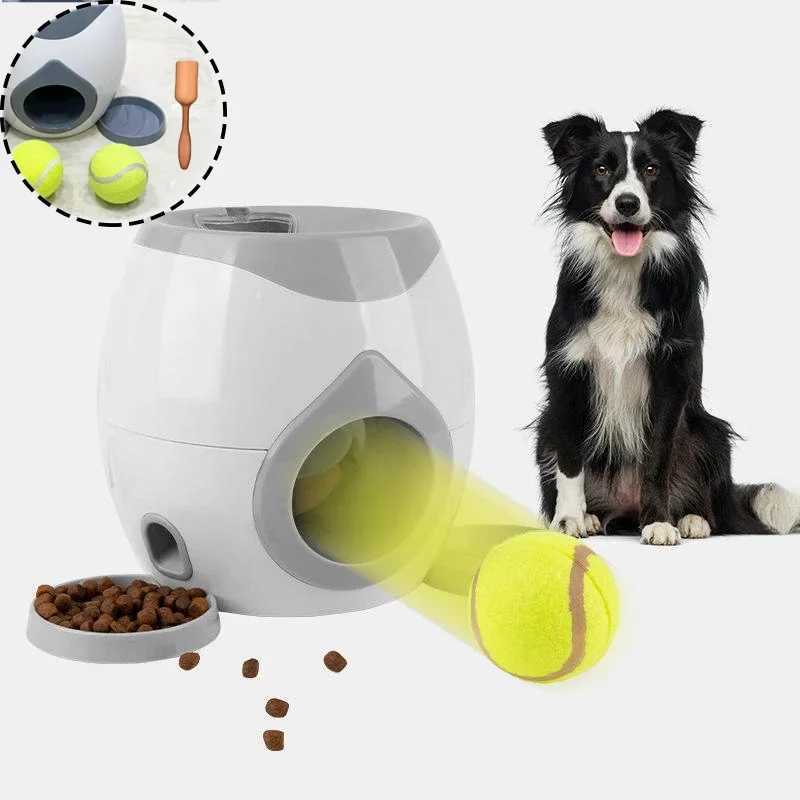 Dog training therapy puzzle toy automatic throwing machine Tossing Ball Food Distribution Reward Game Slow Feeder Supplies X241213