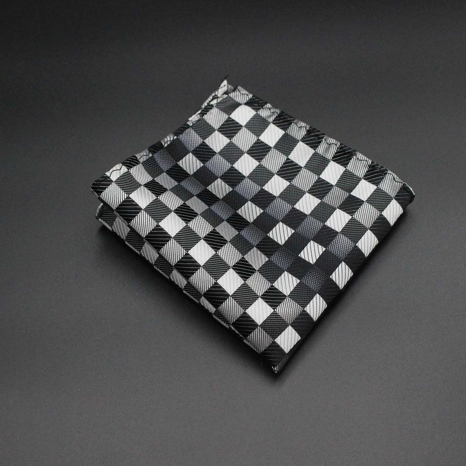 Fashion Set Pocket Square Mens Business Chest Towel Hanky Gentleman Stripe Hanky Classic Set Napkin Mens Handle W241213