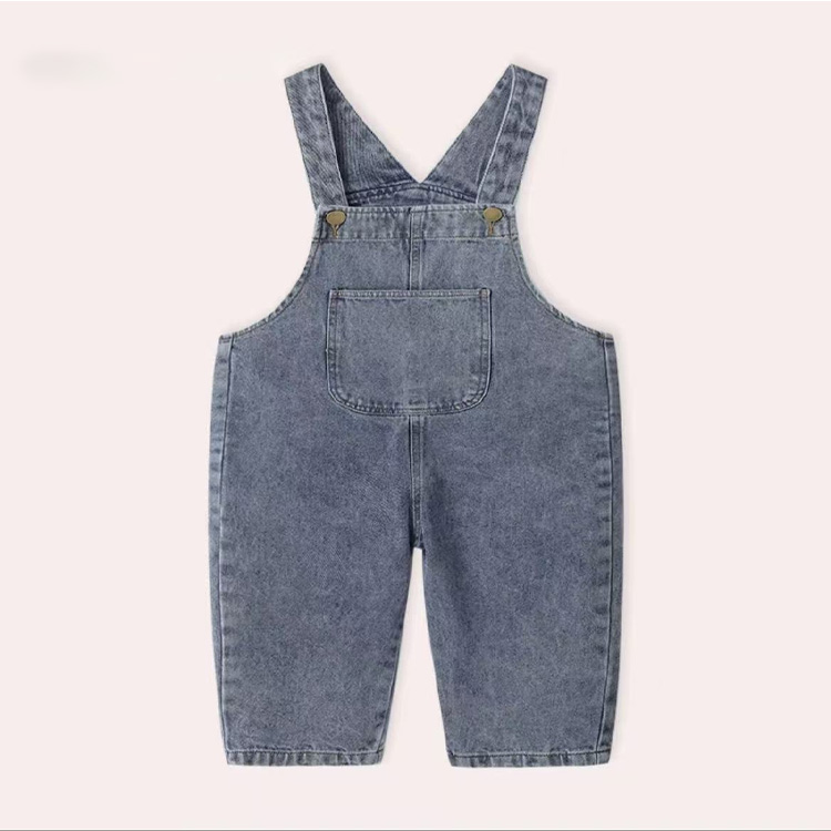 Toddler Denim Bib Pants Set - Cute Childrens Clothing for Fall