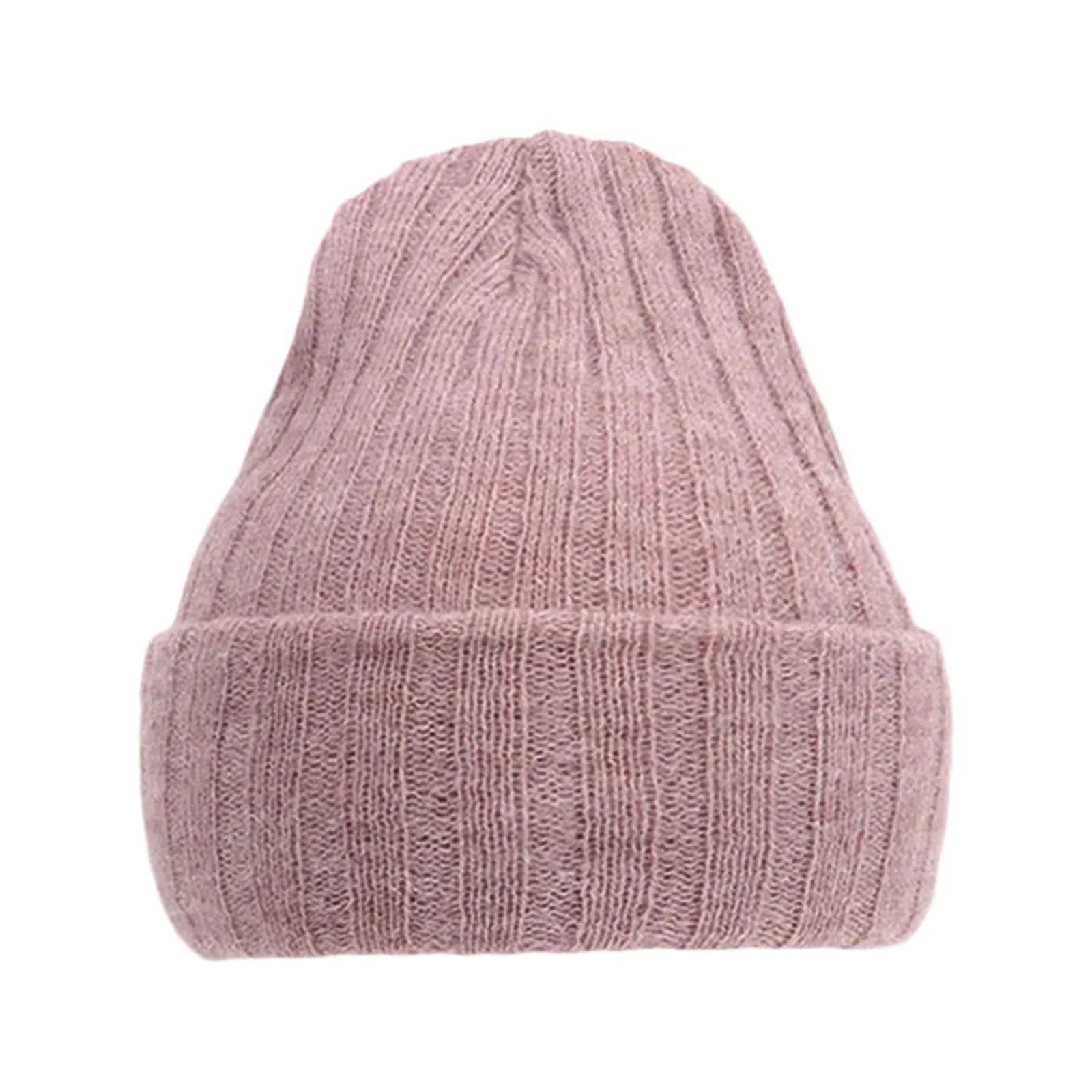 Infant Baby Kids Knitted Hat Soft Warm Elastic Solid Casual Daily Winter Cap for Girls Boys 0-4YearsXJ241213