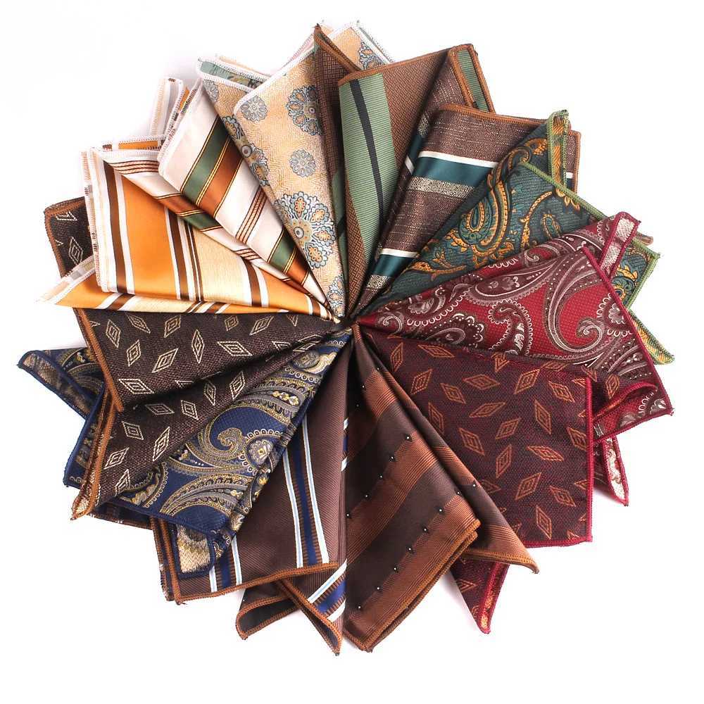Stripe Pocket Square Mens and Womens Set Chest Towel Hanky Wedding Hankies Mens Handle Chief Flower Pocket Towel Gift W241213