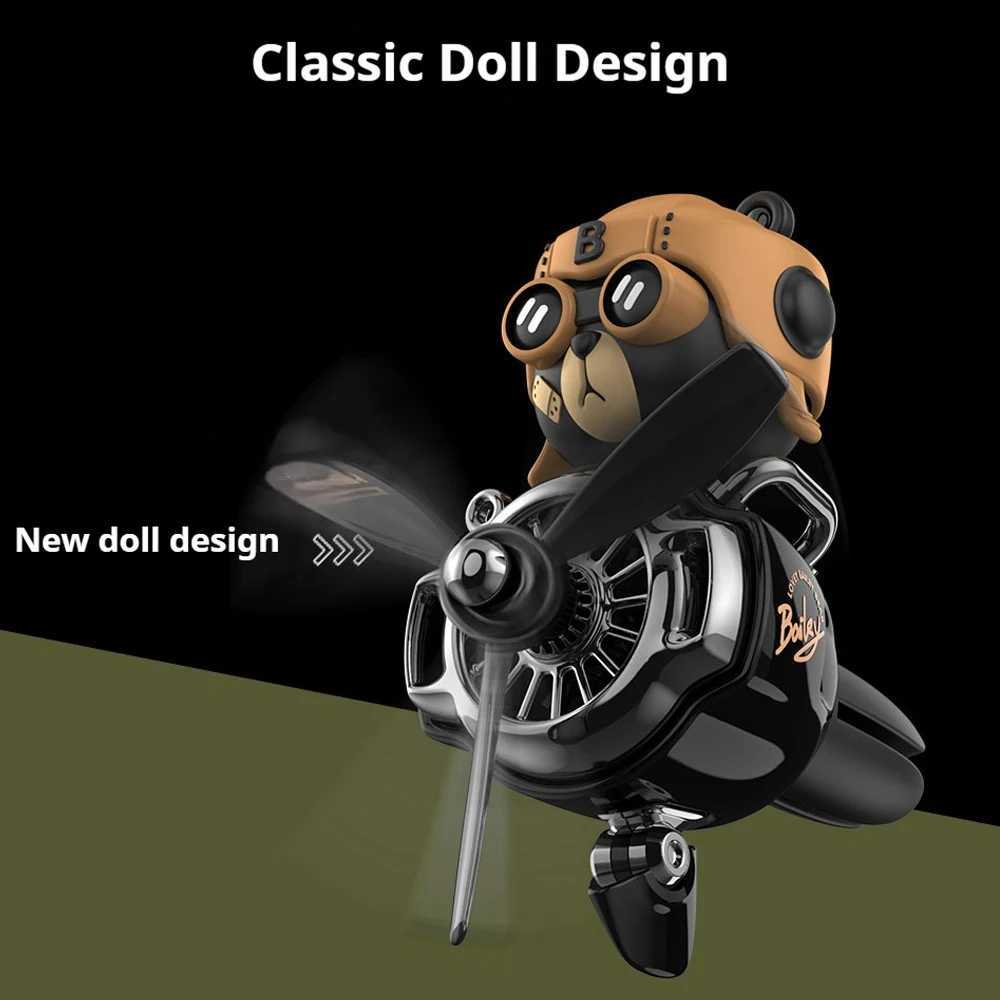 Car Air ener Cartoon Pilot Rotating Propeller Outlet Fragrance Magnetic Auto Accessories Interior Perfume DiffusXJ241213
