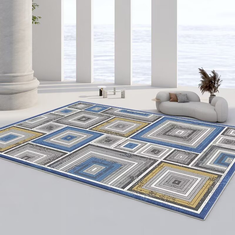 Nordic Full-paved Cute Simple Modern Door Mat Living Room Coffee Table Sofa Carpet Bedroom Bedside Blanket Rectangular Floor Mat