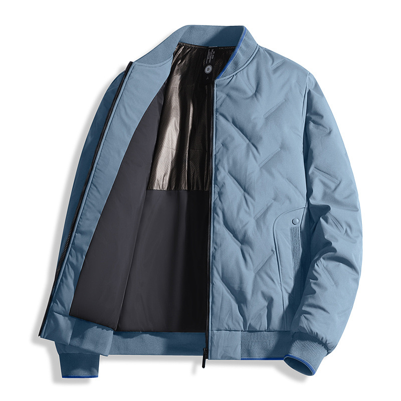 M10294 New Light White Duck Down Jacket Men's Casual Warm Down Jacket