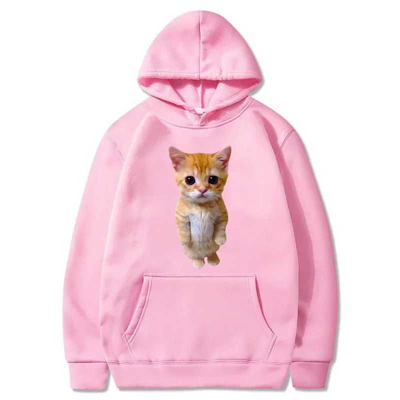 2024 Autumn Funny Cat Printed Women Casual Multi-color Hoodies Women Men Harajuku Pullover Girl Boy Casual Fashion Clothes Tops W241213