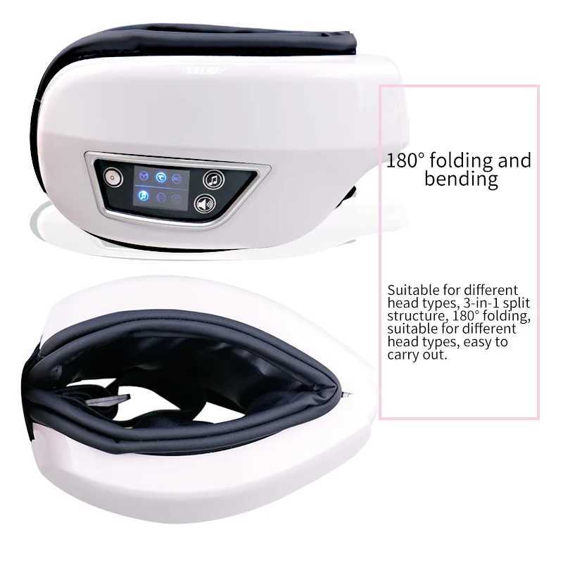 6D intelligent eye massager Airbag thermal compression Bluetooth music vibration heating eye massage eye care facial mask relax fatigue travel rest W2