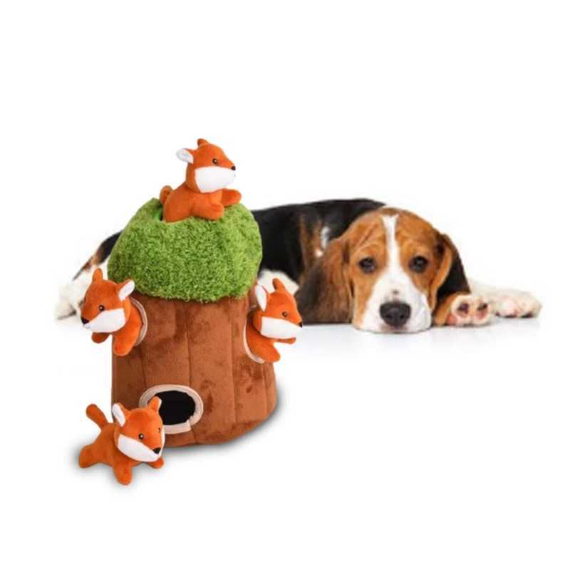 5 plush dog toys hide and seek puzzles stuffed and squeezed animals X241213