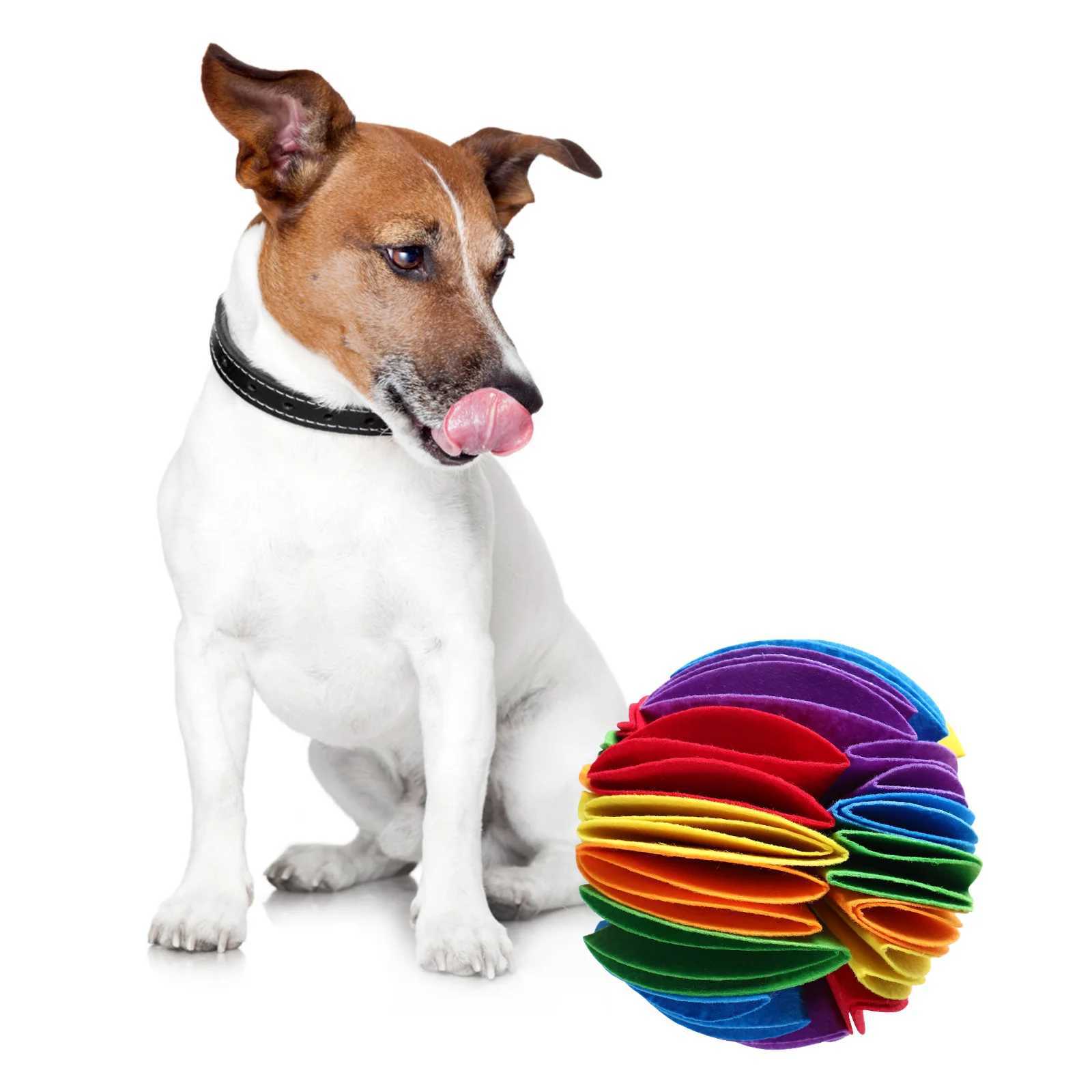 Dog Sniff Puzzle Toy Nose Smoke Mat Interactive Olfactory Ball Treatment Dispenser Felt Cloth Game Keep Dogs Busy X241213