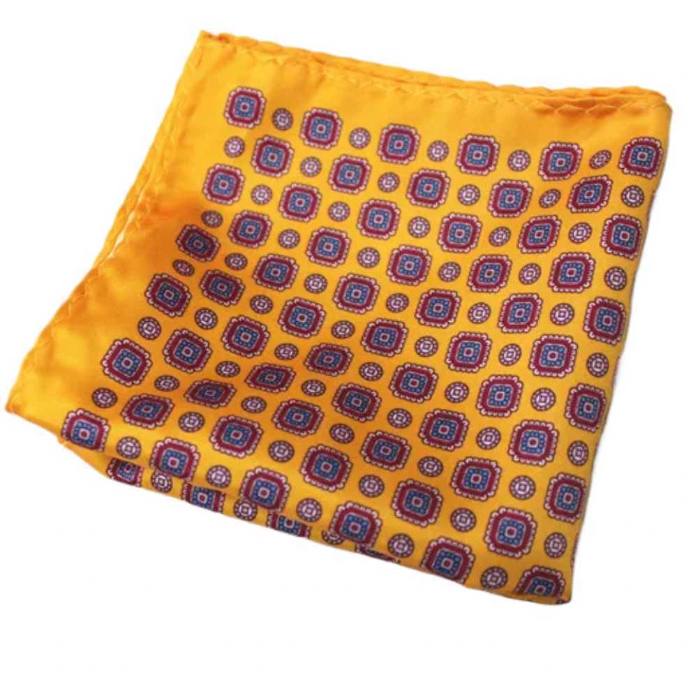 Paisley synthetic silk scarf womens pocket towel square scarf chest circumference towel wedding floral print W241213