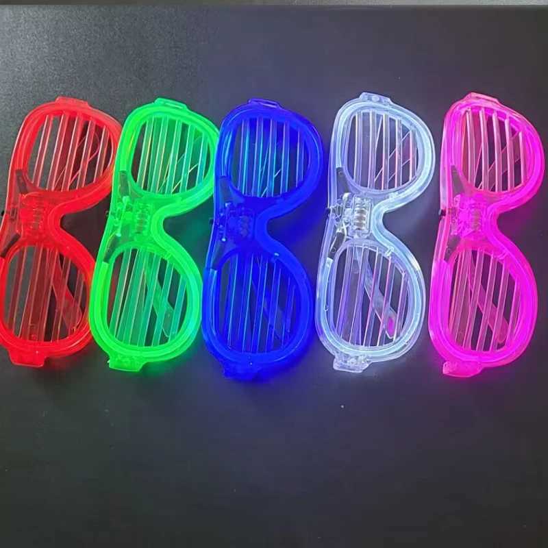 Sunglasses 5/10/15/20/30 Pcs Led Neon Party Glasses Light Up Glow in the Dark for Kids Adults Supplies H241213