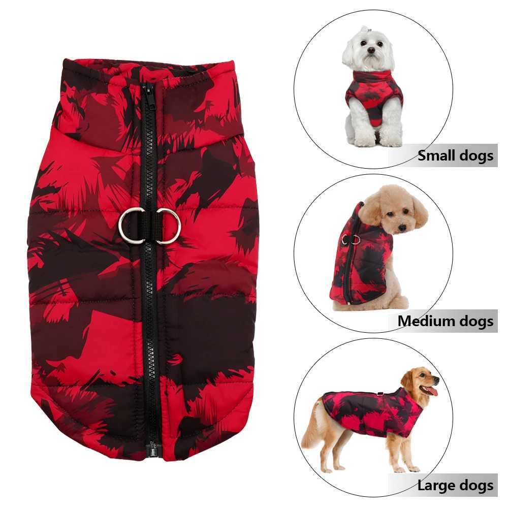 Winter pet dog clothing French bulldog pet warm jacket waterproof dog clothing vest suitable for small medium and large dogs Y241212