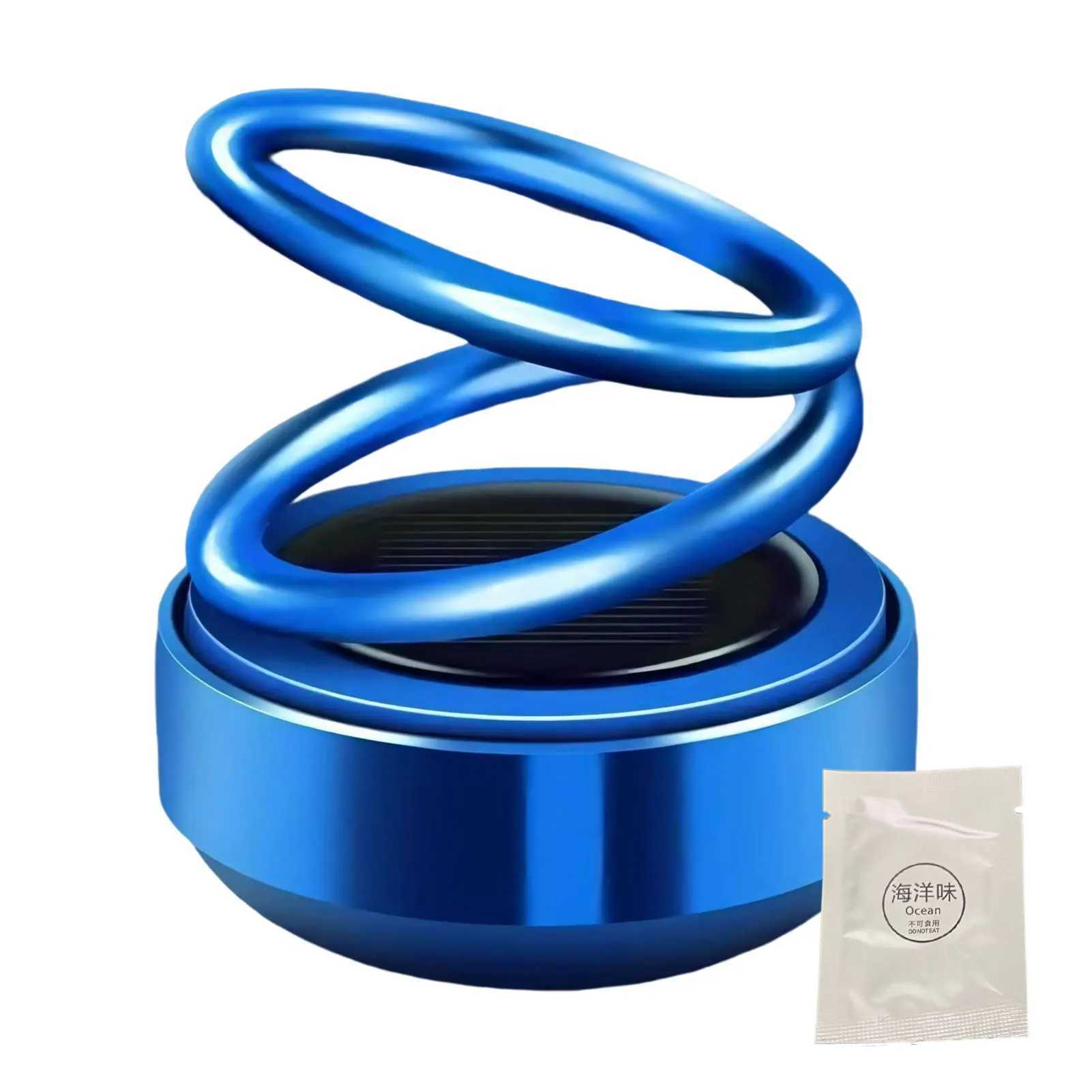Car Air eners Solar Energy Double Ring Rotating Air ener Car Perfume Fragrance Diffuser Aroma Ornaments CarXJ241213