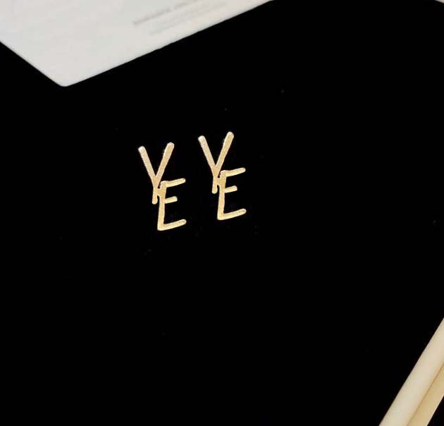 Elegant Ladies' Gold-Plated Stud Earrings Perfect for Special Events