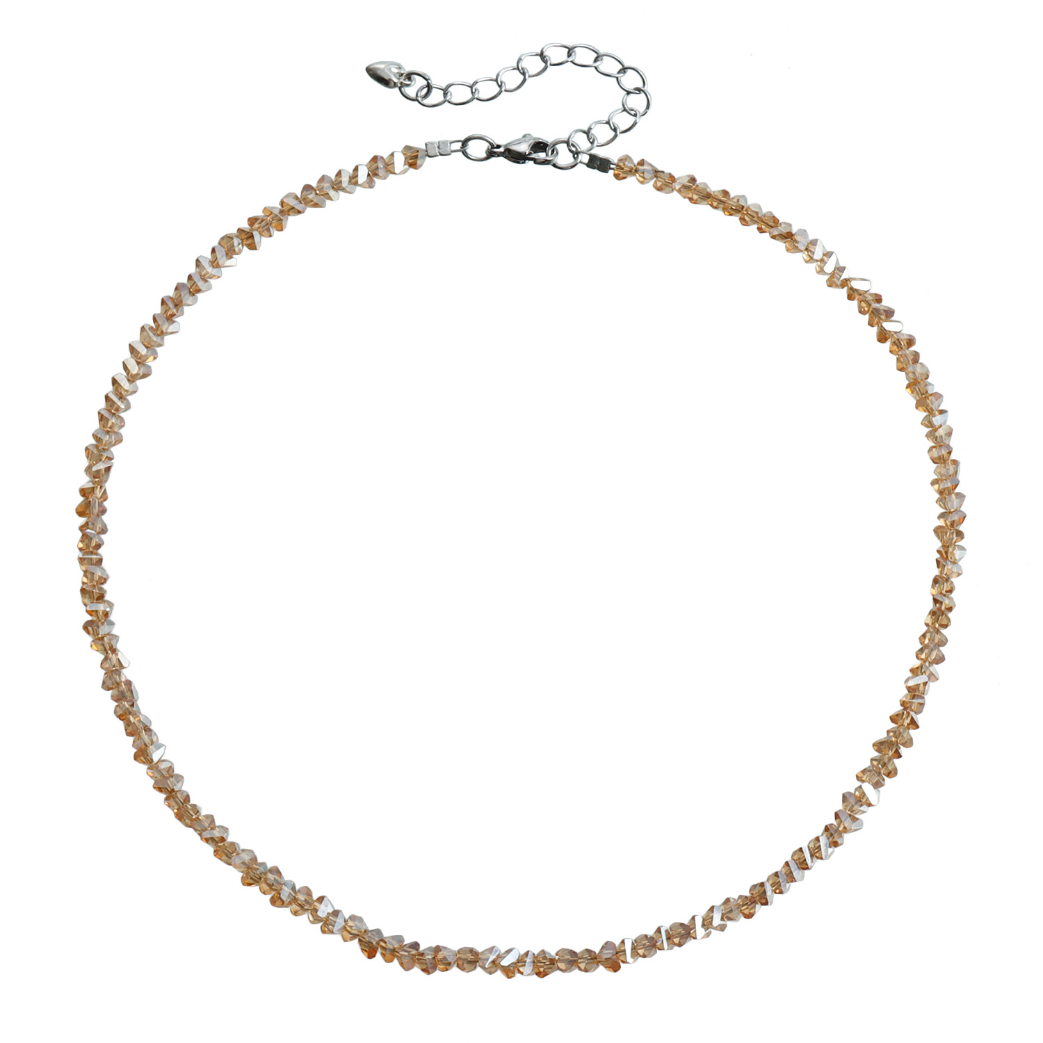 Fashionable Simplistic High-End Women's Necklace with Multi-Facet Glass Crystals from Europe 2025 New In Choker Necklace For Women Y2K Accessorie