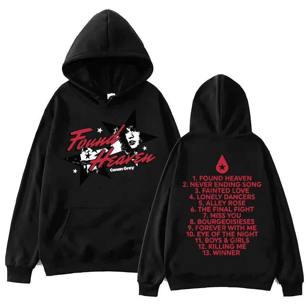 Konan Gray discovered the Heaven Hoodie Harajuku Hip Hop Flip Pop Music Sportswear Fan Gift for Men and Women Casual W241213