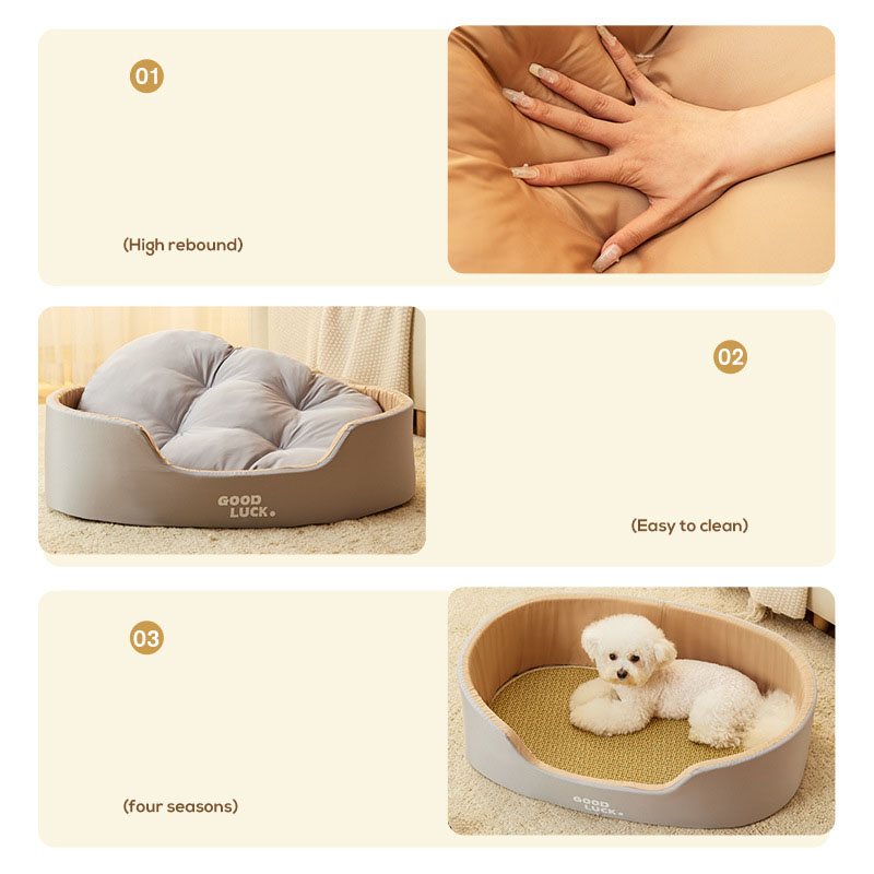 Washable Double-Sided Pet Bed for Cats & Dogs - Large Three-Dimensional Design