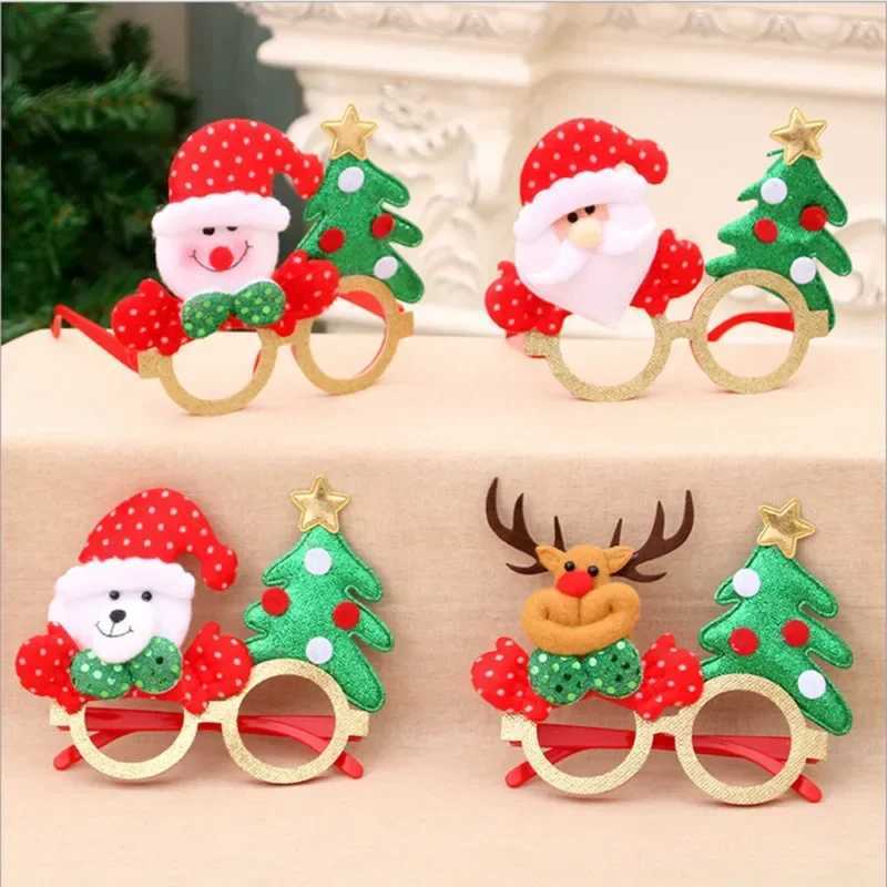 Sunglasses Christmas Ornaments Creative Christmas Items Party Glasses Frame Decoration DIY New Year Xmas Decoration Glasses Gift for Kids H241213